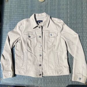 Talbots large tan button-up jacket